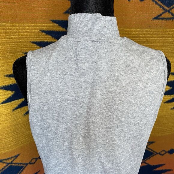 L.L. Bean 90’s Gray Sweater Vest. Zip Up. Pockets Inside/out. Size Small. Cotton - Picture 7 of 16